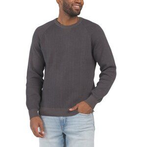 RHONE Gravel Cotton Blend Birdseye Knit Sweater